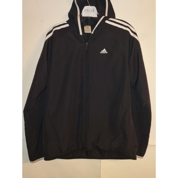adidas Other - Adidas Black Windbreaker, Jacket, Men's Size M, Beach, Running, Office, Striped